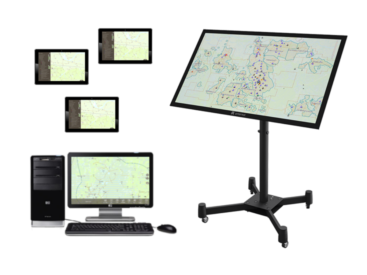 Геоинформационная система Antereal TouchGIS на планшетах, телефонах, сенсорных компьютерах и столах